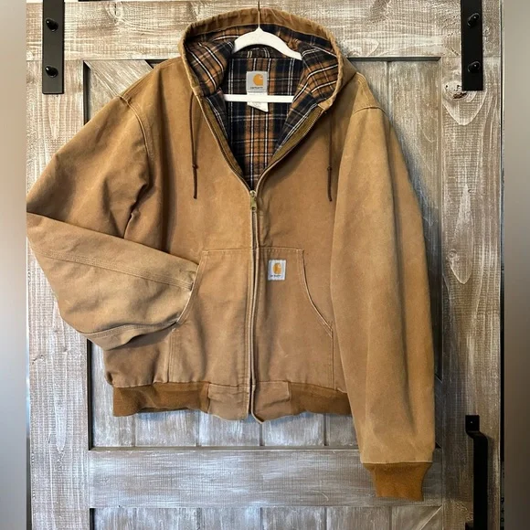 Carhartt Brown Hooded Jacket - Picture 2 of 9